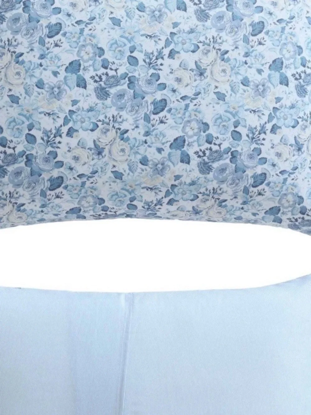 Beautiful ~ TWIN Quartet Blue & White Floral Comforter Set 100% Soft Cotton